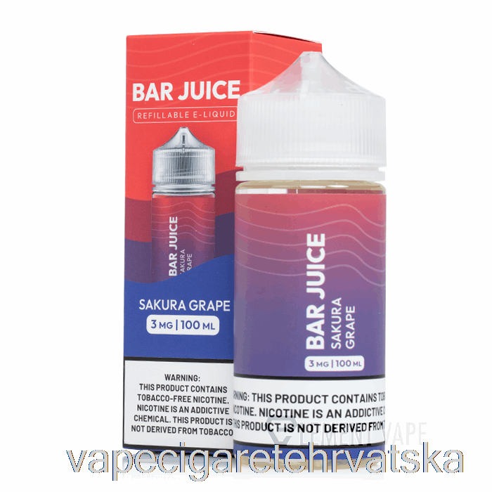 Vape Cigarete Sakura Grožđe - Bar Sok - 100ml 6mg
